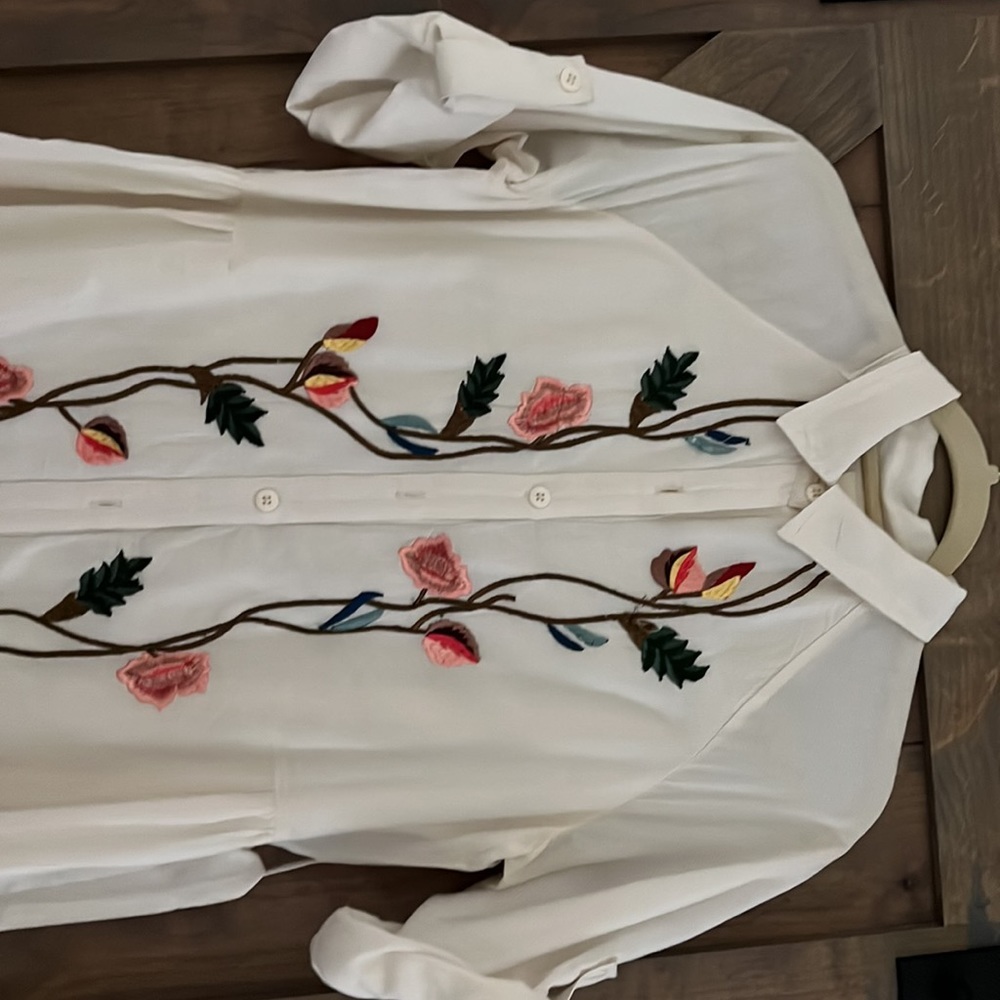 Anthropology dress, long, maxi, cotton with belt - Picture 2 of 3